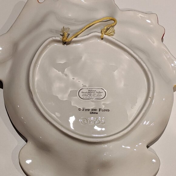 Fitz and Floyd Snowman Decorative Plate - 1995 - Picture 3 of 4